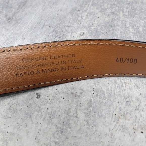 Joseph Abboud | Men's Brown Genuine Leather Belt Size 40 - Picture 3 of 5